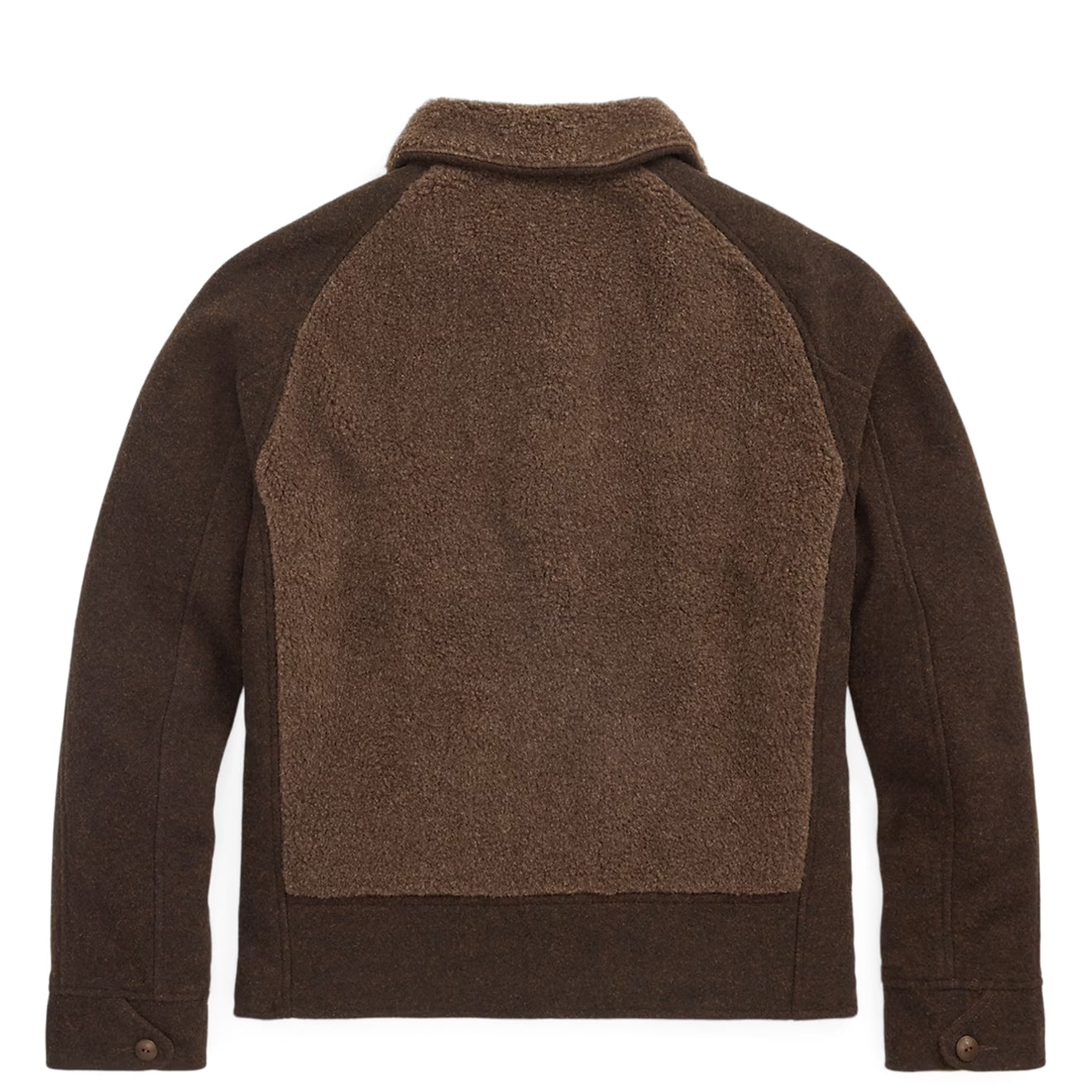 RRL By Ralph Lauren Fleece-Panelled Jacquard Jacket Brown / Multi
