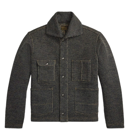 RRL By Ralph Lauren Fleece Work Jacket Charcoal / Multi