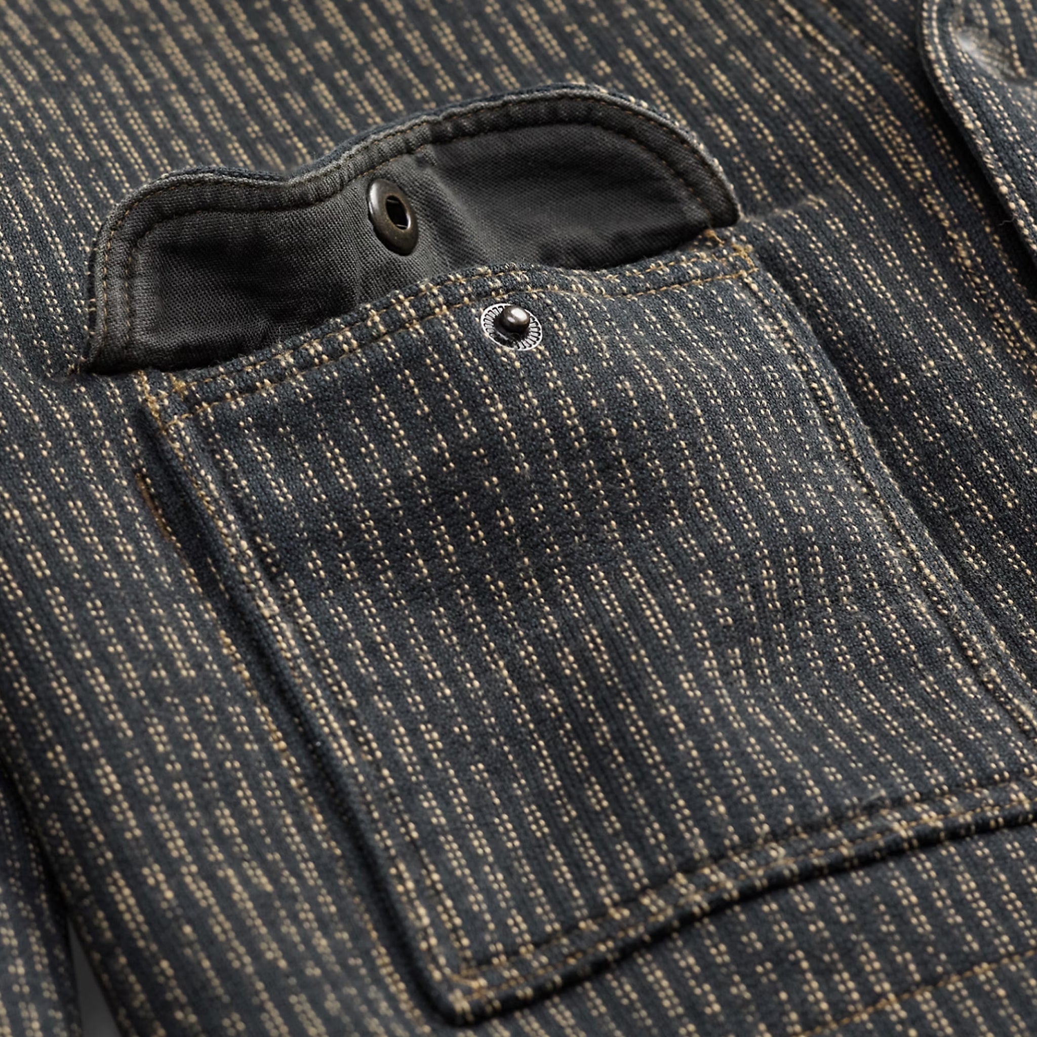RRL By Ralph Lauren Fleece Work Jacket Charcoal / Multi – The