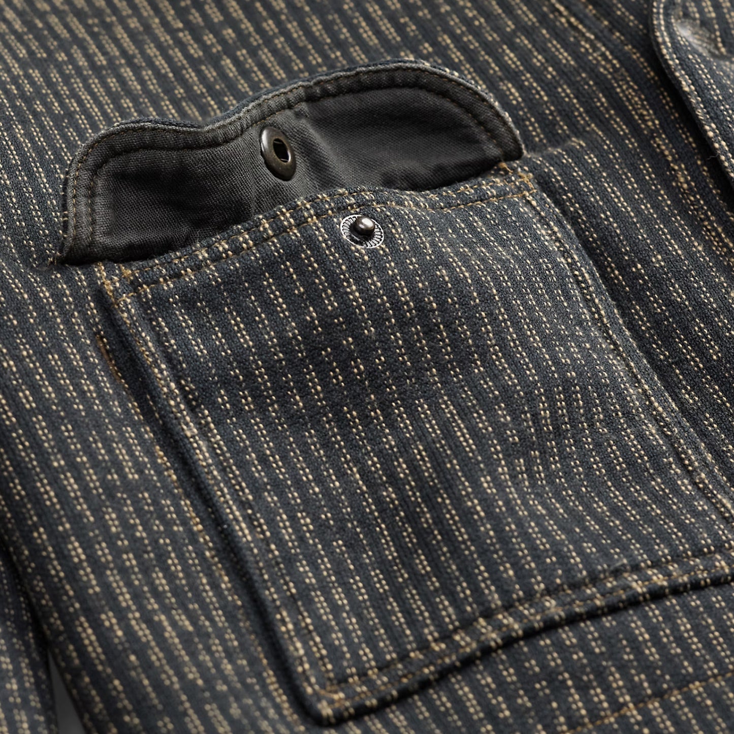 RRL By Ralph Lauren Fleece Work Jacket Charcoal / Multi