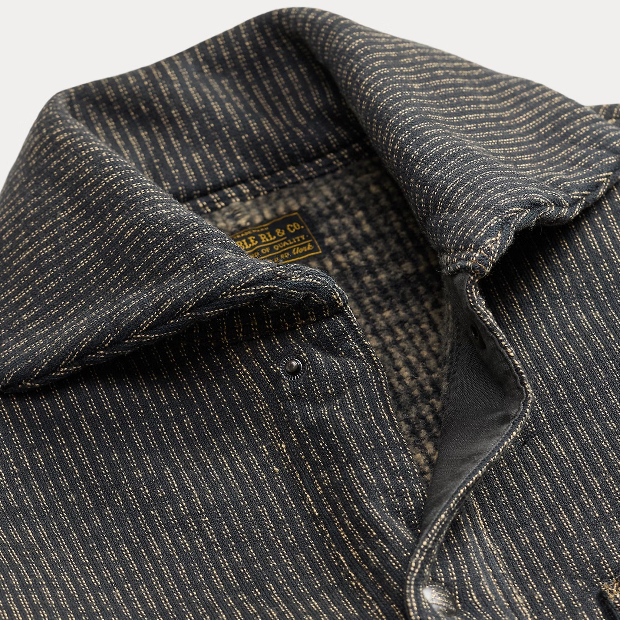RRL By Ralph Lauren Fleece Work Jacket Charcoal / Multi – The