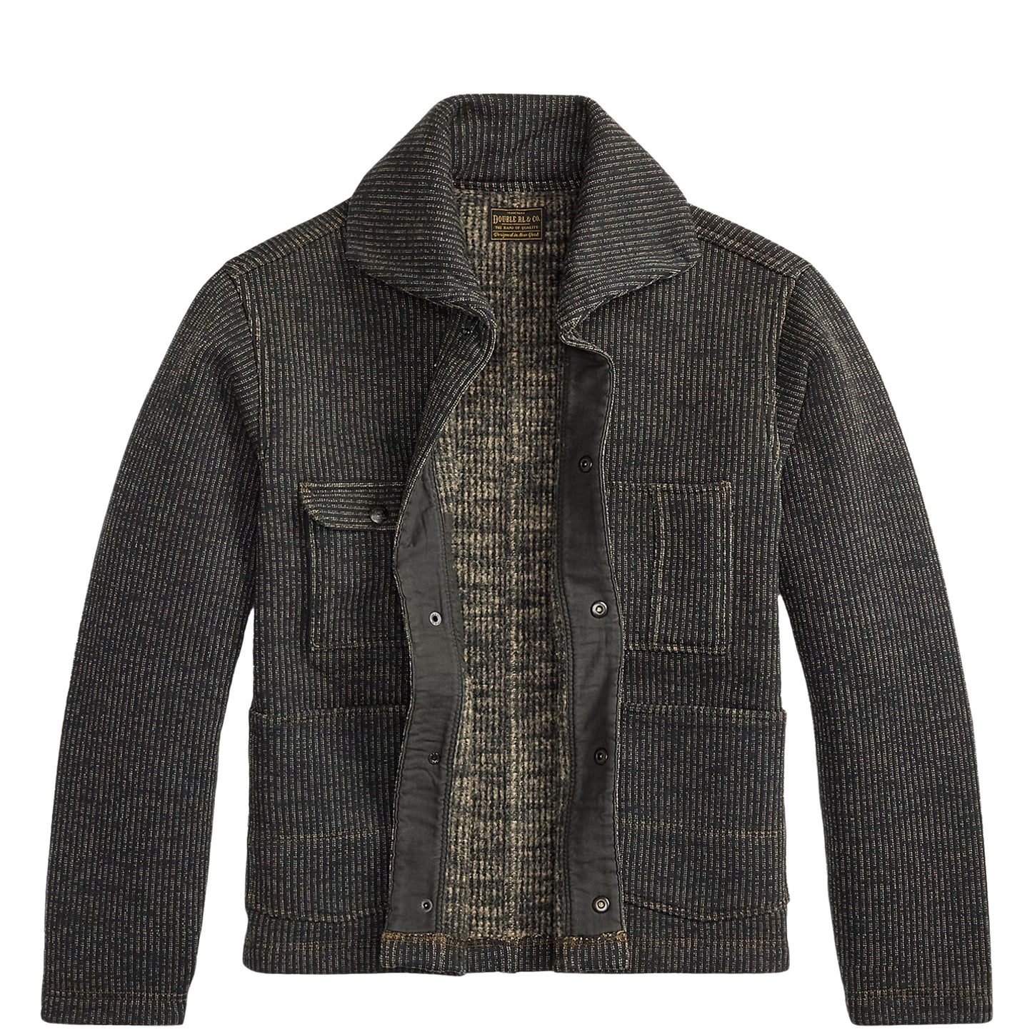 RRL By Ralph Lauren Fleece Work Jacket Charcoal / Multi