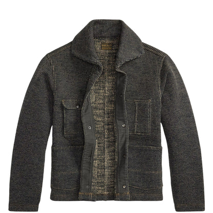 RRL By Ralph Lauren Fleece Work Jacket Charcoal / Multi