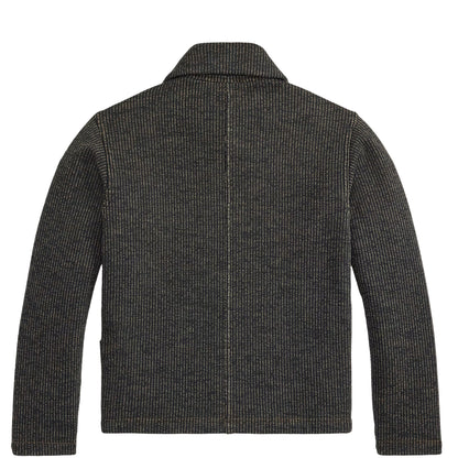 RRL By Ralph Lauren Fleece Work Jacket Charcoal / Multi