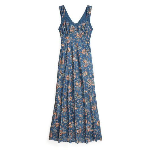 RRL By Ralph Lauren Flora Dress Sleeveless Day Dress Faded Blue / Multi