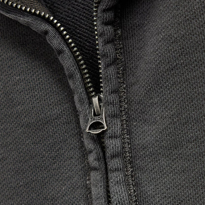 RRL By Ralph Lauren French Terry Quarter Zip Faded Black