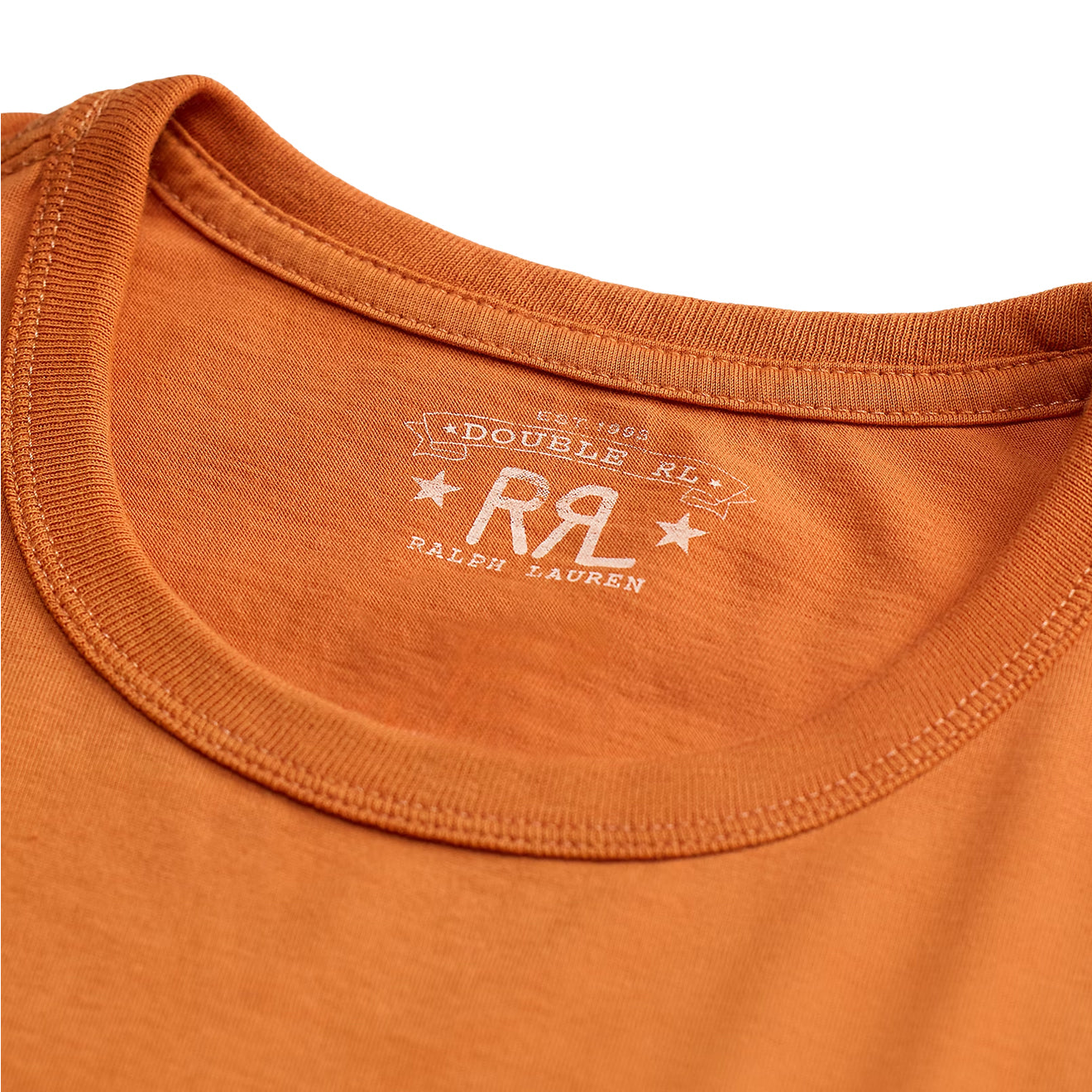 RRL By Ralph Lauren Garment-Dyed Crewneck T-Shirt Sweet Potato - The Sporting Lodge