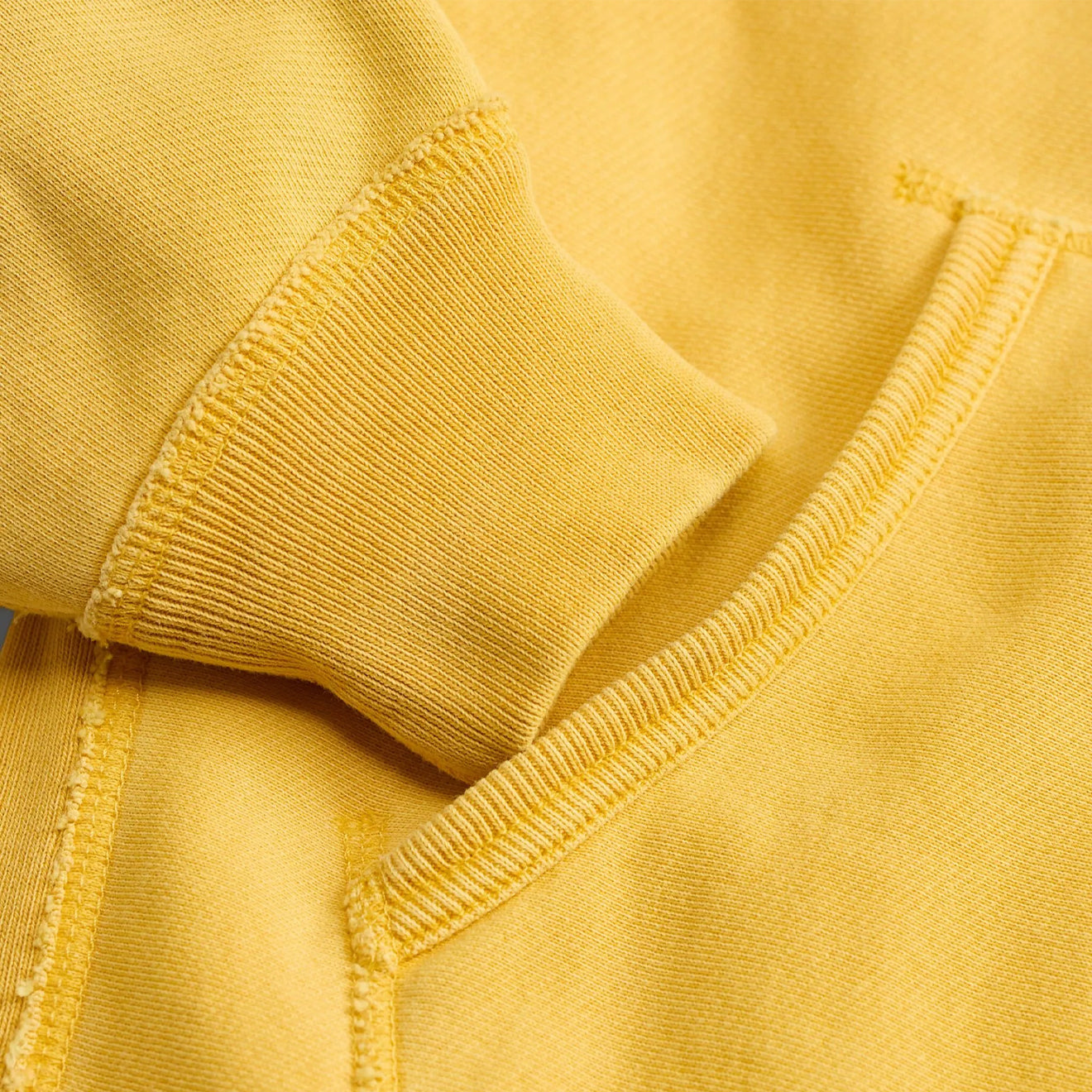 RRL By Ralph Lauren Garment-Dyed Fleece Hoodie Yellow