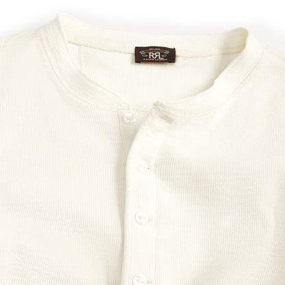 RRL By Ralph Lauren Henley Long Sleeve Pullover Paper White - The Sporting Lodge