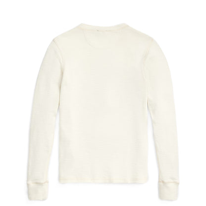 RRL By Ralph Lauren Henley Long Sleeve Pullover Paper White - The Sporting Lodge