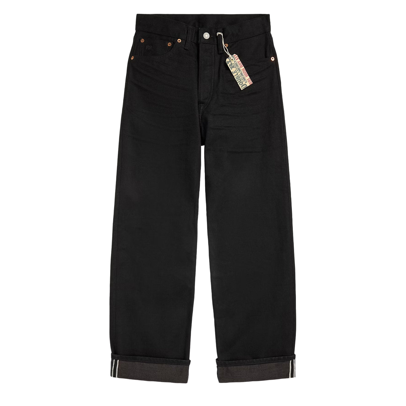 RRL By Ralph Lauren High Boy Fit Black Selvedge Jean Black