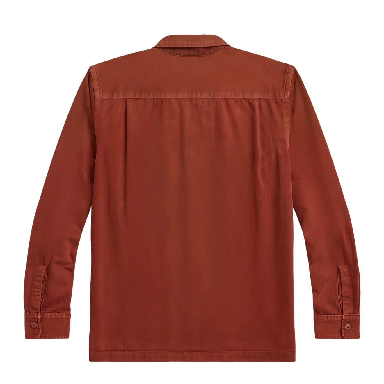 RRL By Ralph Lauren Holmes Camp Long Sleeve Sport Shirt Brick - The Sporting Lodge