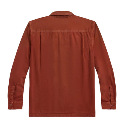 RRL By Ralph Lauren Holmes Camp Long Sleeve Sport Shirt Brick - The Sporting Lodge