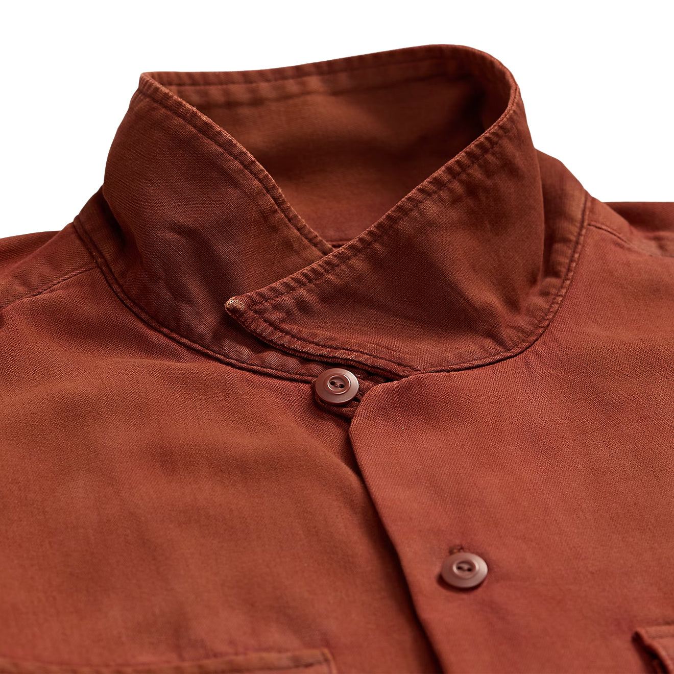 RRL By Ralph Lauren Holmes Camp Long Sleeve Sport Shirt Brick - The Sporting Lodge