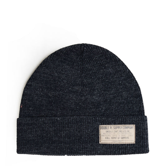 RRL By Ralph Lauren Indigo-Dyed Cotton Watch Cap Black Indigo - The Sporting Lodge