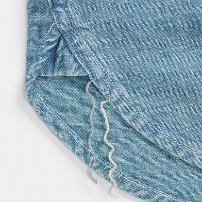 RRL By Ralph Lauren Indigo Chambray Workshirt Medium Wash