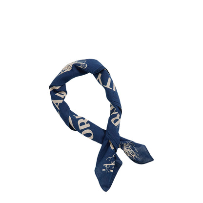 RRL By Ralph Lauren Indigo Cotton Graphic Bandanna Indigo / Cream