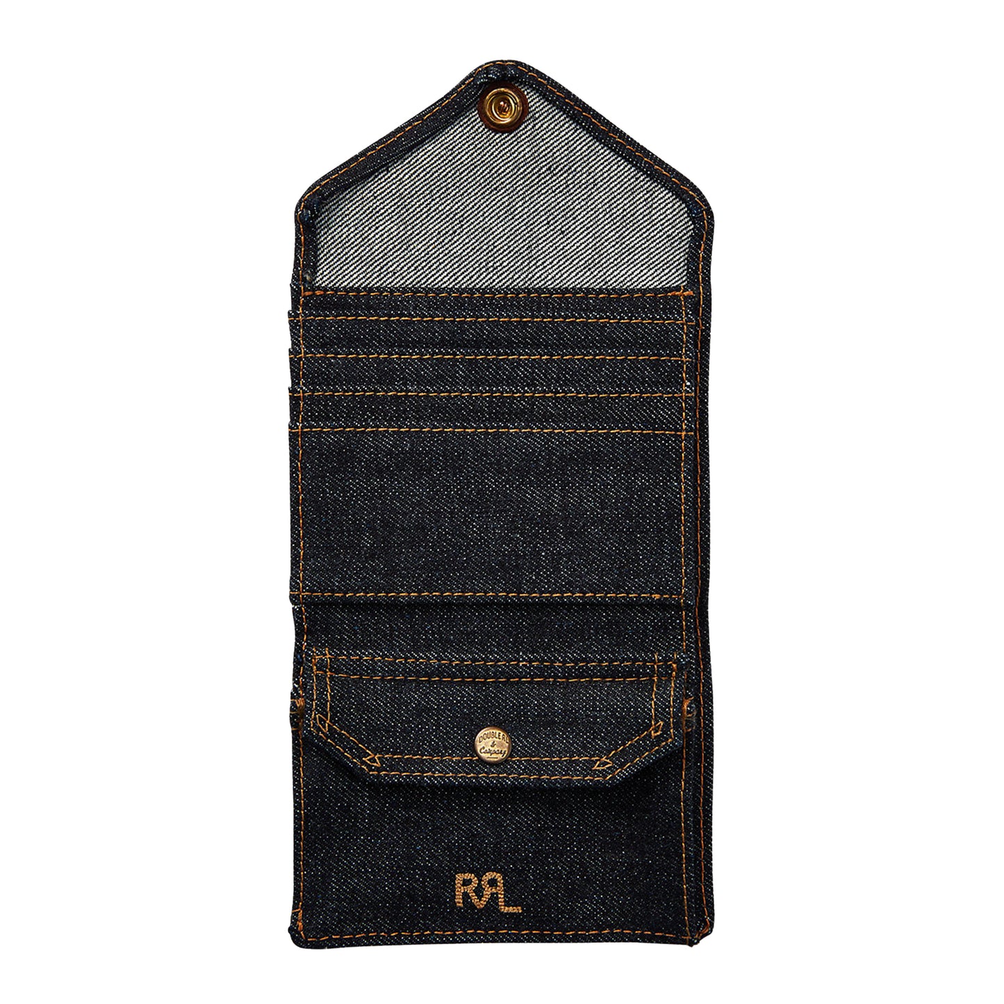 RRL By Ralph Lauren Indigo Denim Billfold Wallet Indigo