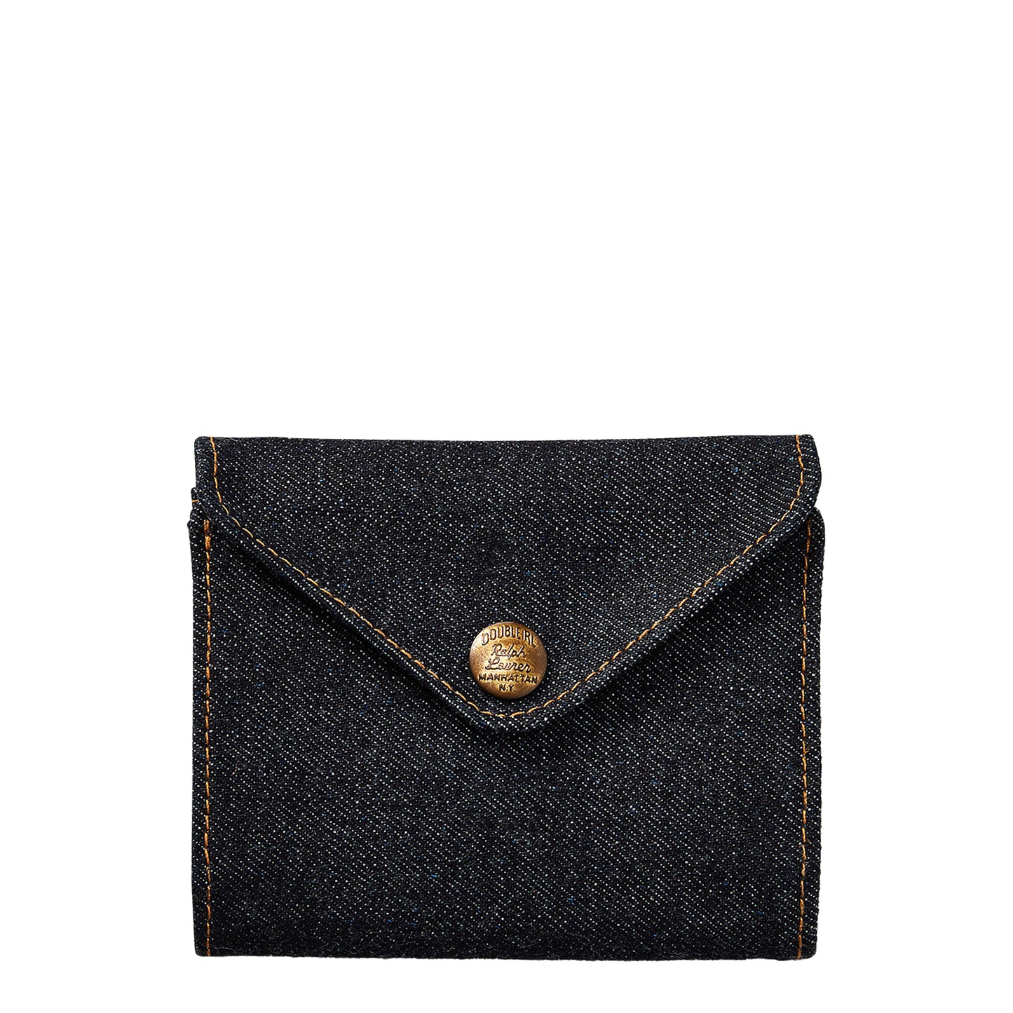 RRL By Ralph Lauren Indigo Denim Billfold Wallet Indigo
