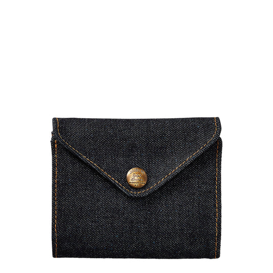 RRL By Ralph Lauren Indigo Denim Billfold Wallet Indigo