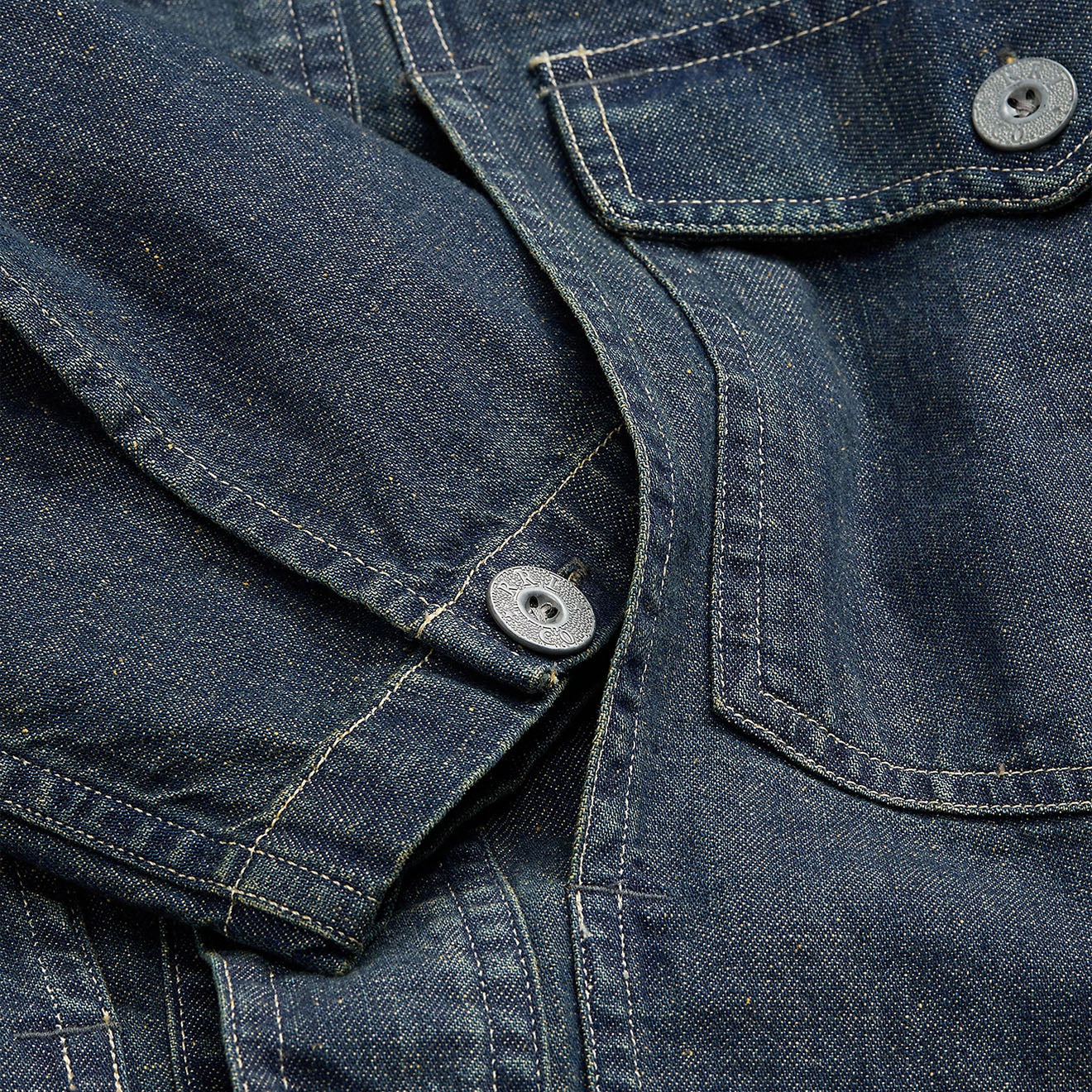 RRL By Ralph Lauren Indigo Denim Overshirt Dark Wash - The Sporting Lodge