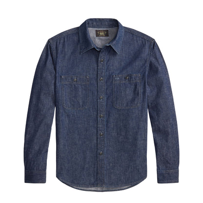 RRL By Ralph Lauren Indigo Denim Workshirt Indigo Rinse