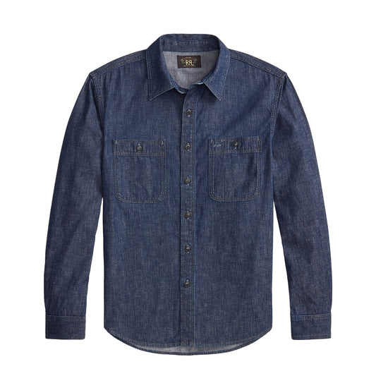 RRL By Ralph Lauren Indigo Denim Workshirt Indigo Rinse