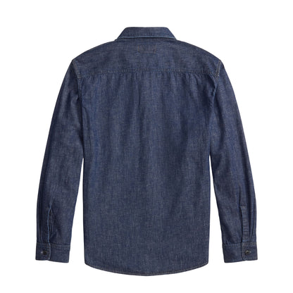 RRL By Ralph Lauren Indigo Denim Workshirt Indigo Rinse