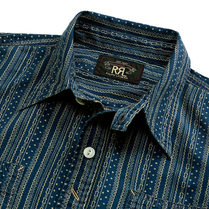RRL By Ralph Lauren Indigo Print Workshirt Indigo - The Sporting Lodge