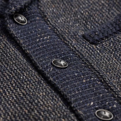 RRL By Ralph Lauren Jacquard-Knit Shawl-Collar Cardigan Navy / Black Multi