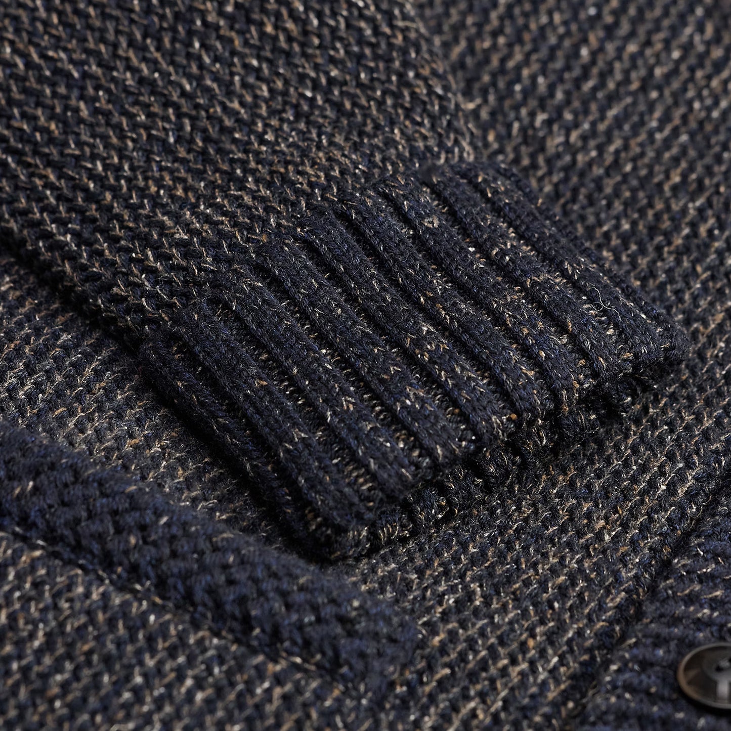 RRL By Ralph Lauren Jacquard-Knit Shawl-Collar Cardigan Navy / Black Multi