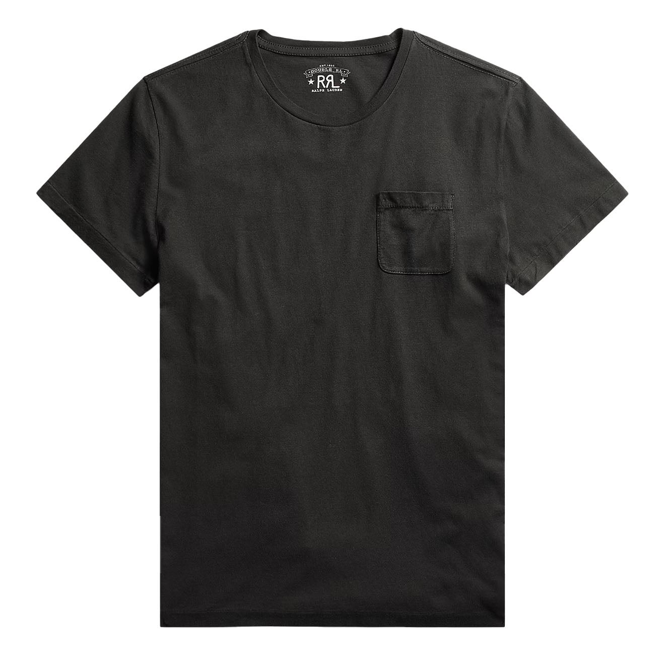 RRL By Ralph Lauren Jersey Pocket T-Shirt Faded Black Canvas - The Sporting Lodge