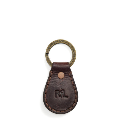 RRL By Ralph Lauren Key Ring Keyfob Small Dark Brown - The Sporting Lodge