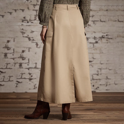 RRL By Ralph Lauren Lainey Skirt Mid A Line Tan