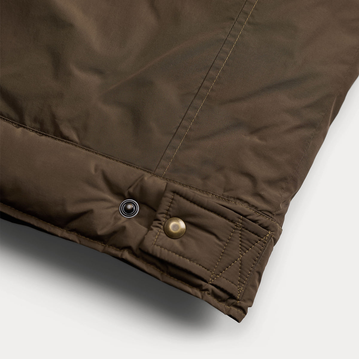 RRL By Ralph Lauren Leather-Yoke Western Jacket Dark Olive