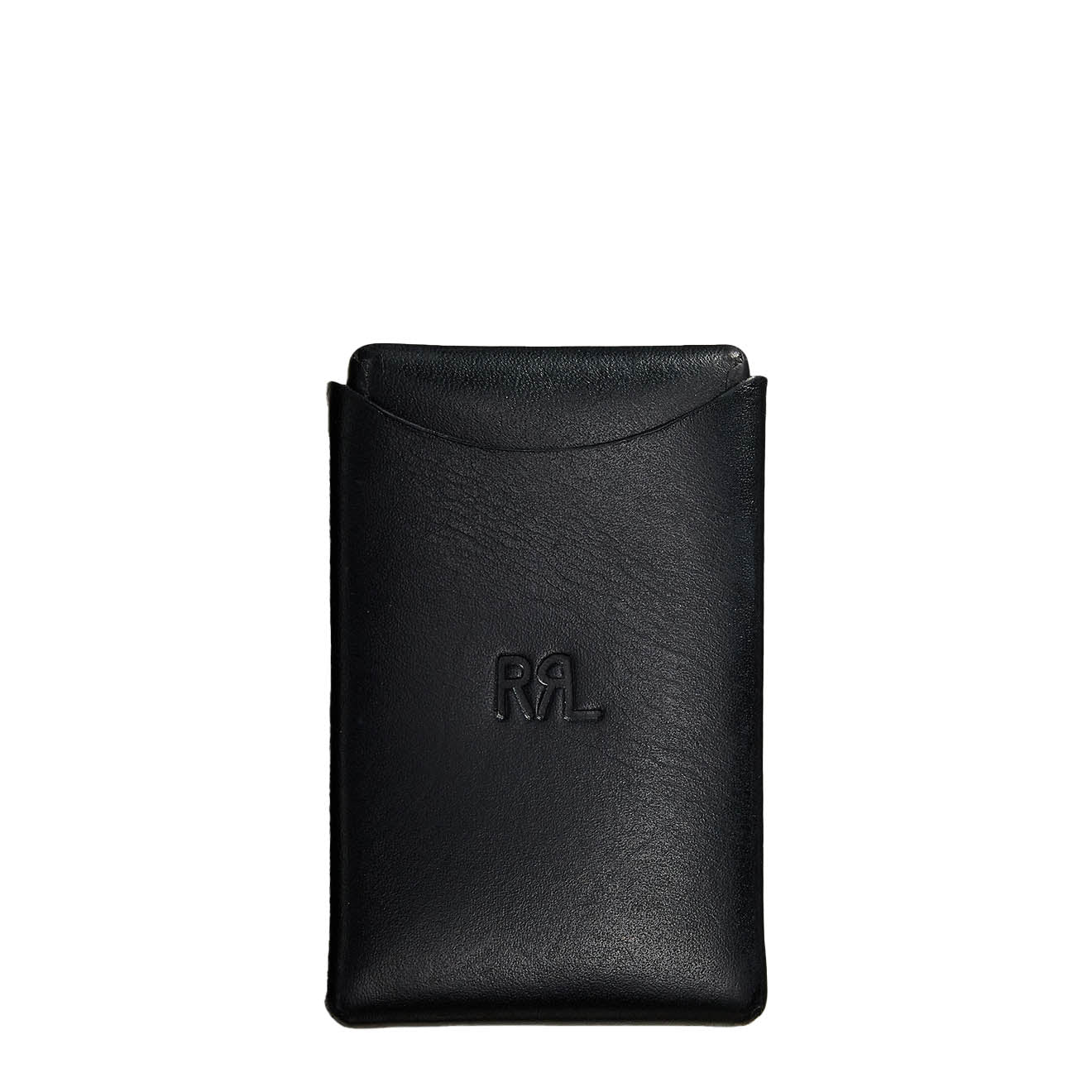 RRL ケース RRL By Ralph Lauren Leather Card Case Black Over Brown | The