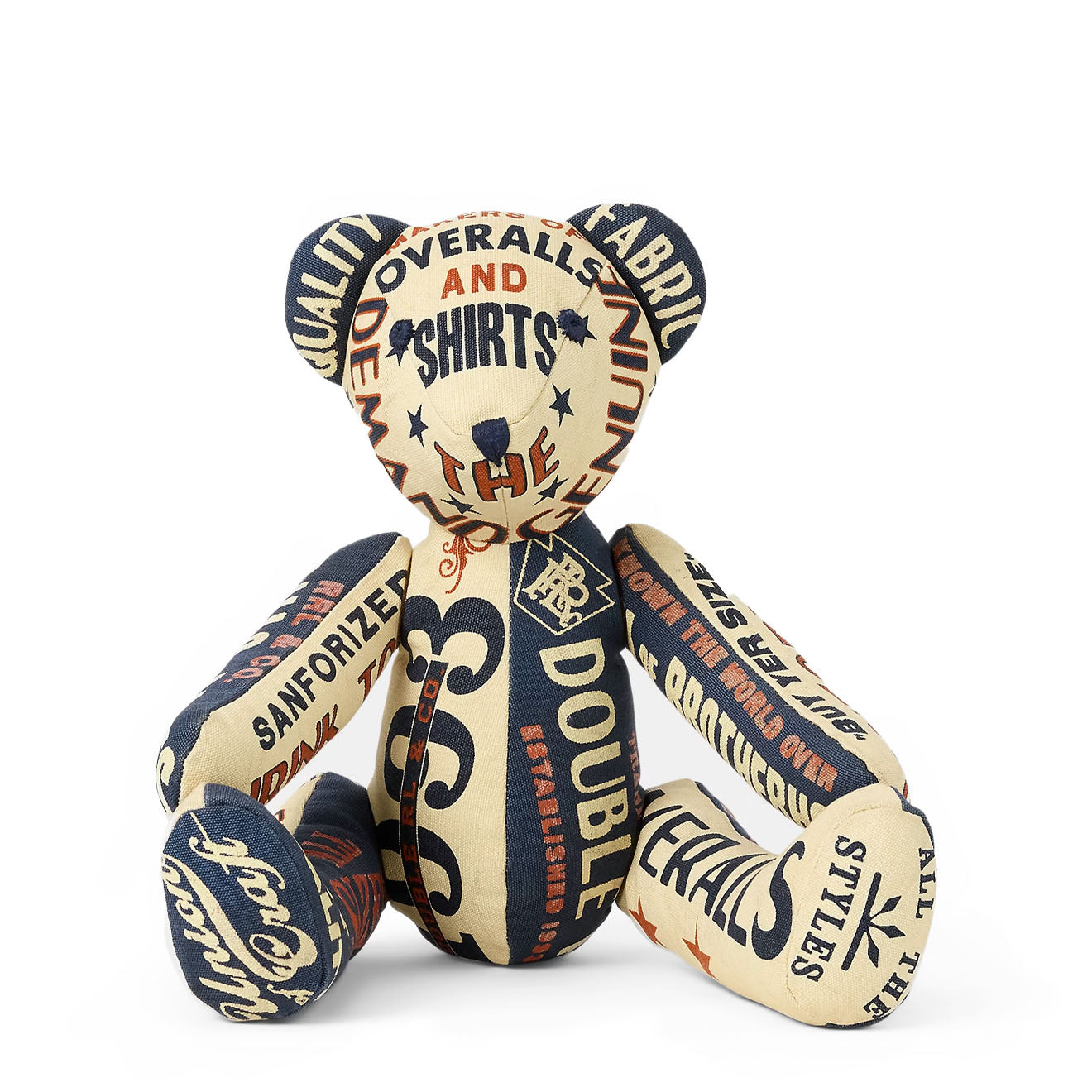 RRL By Ralph Lauren Limited-Edition Patchwork Bear Indigo/Cream