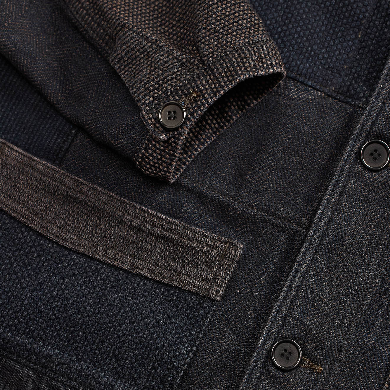 RRL By Ralph Lauren Limited Edition Patchwork Jacket Indigo