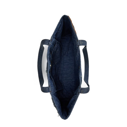 RRL By Ralph Lauren Limited Edition Patchwork Tote Indigo Multi