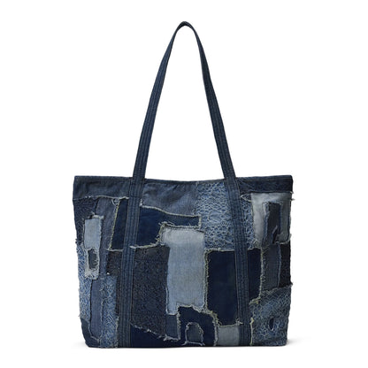 RRL By Ralph Lauren Limited Edition Patchwork Tote Indigo Multi