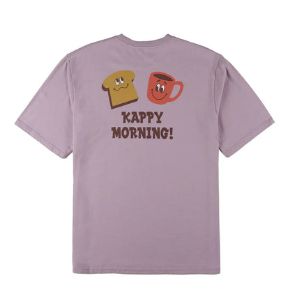 Kappy Kappy Morning Half T-Shirt Toru Fukuda Edition Lilac - The Sporting Lodge