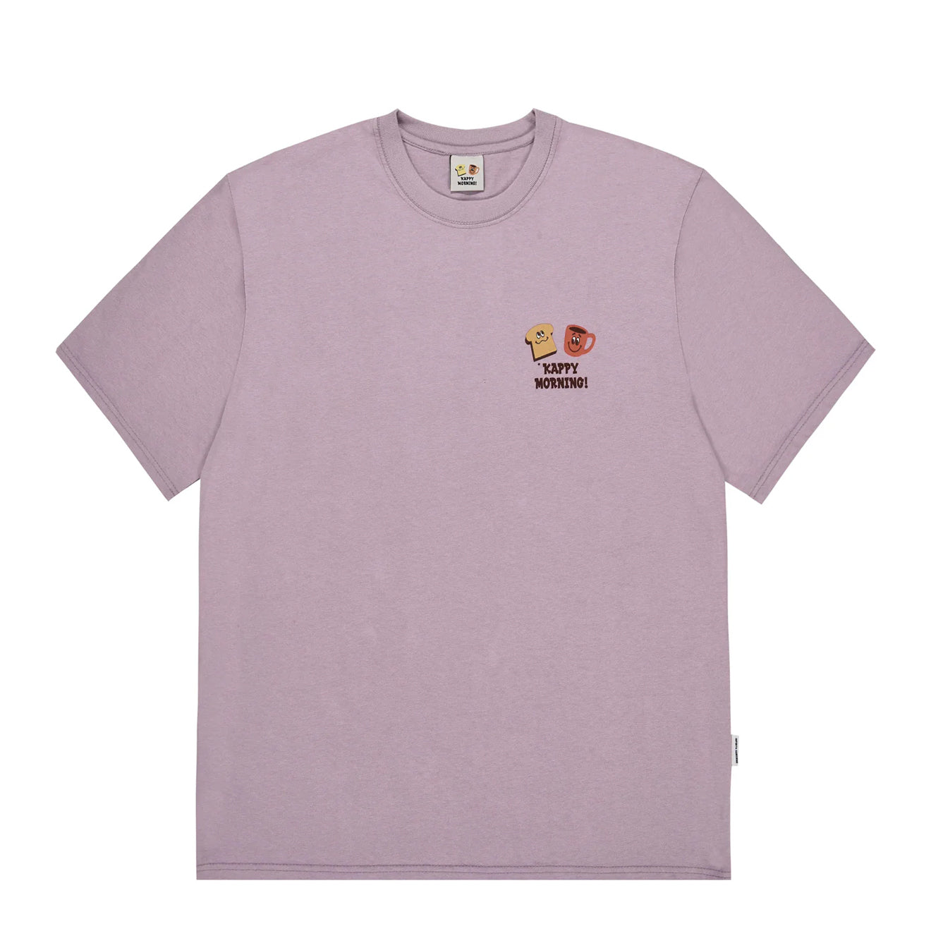 Kappy Kappy Morning Half T-Shirt Toru Fukuda Edition Lilac - The Sporting Lodge