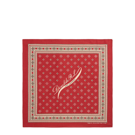 RRL By Ralph Lauren Logo Cotton Bandana Red / Cream / Brown