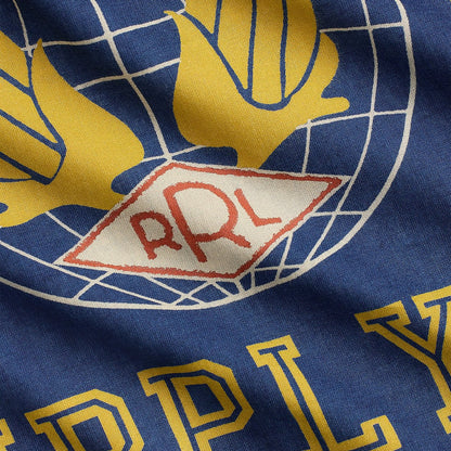 RRL By Ralph Lauren Logo Cotton Bandanna Indigo / Golden Yellow / Cream / Red - The Sporting Lodge