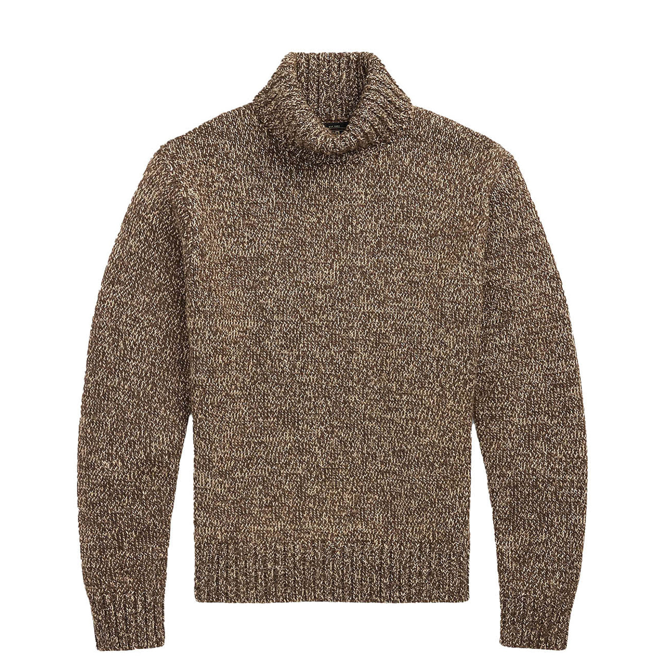 RRL By Ralph Lauren Marled Turtleneck Sweater Brown / Cream Multi