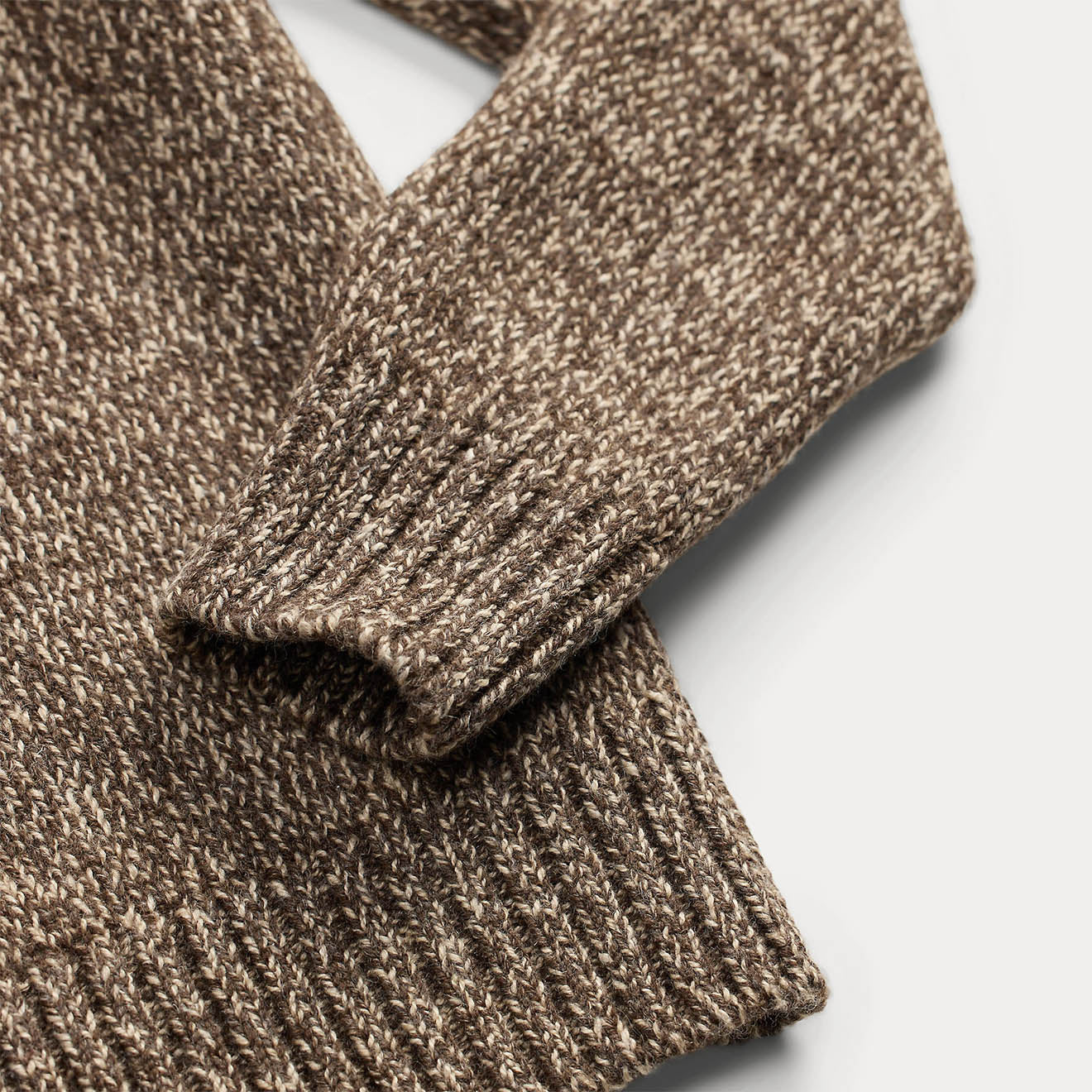 RRL By Ralph Lauren Marled Turtleneck Sweater Brown / Cream Multi