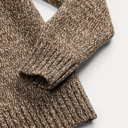 RRL By Ralph Lauren Marled Turtleneck Sweater Brown / Cream Multi