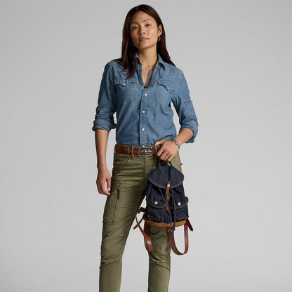 RRL By Ralph Lauren Mini Denim Rucksack Indigo - The Sporting Lodge