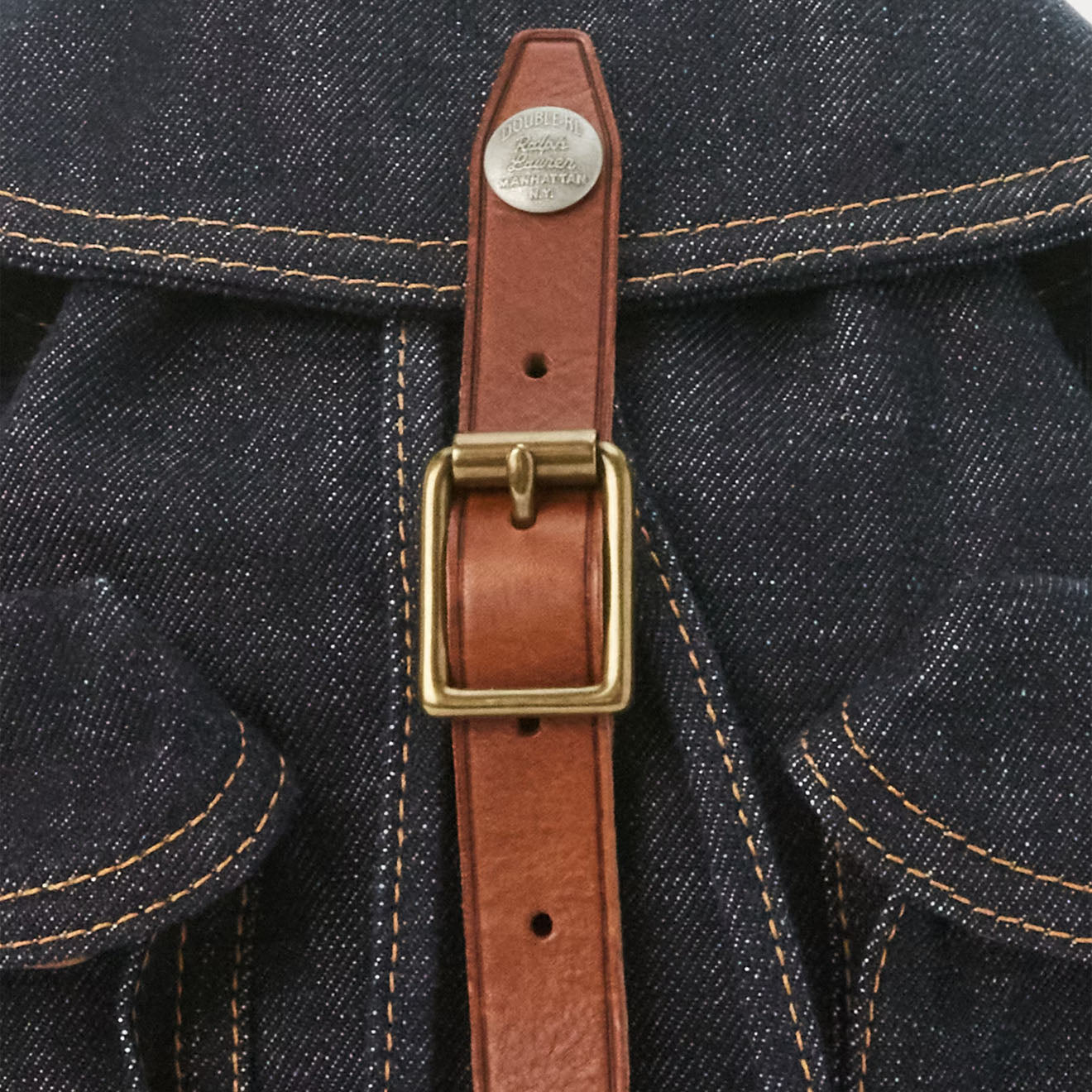 RRL By Ralph Lauren Mini Denim Rucksack Indigo - The Sporting Lodge