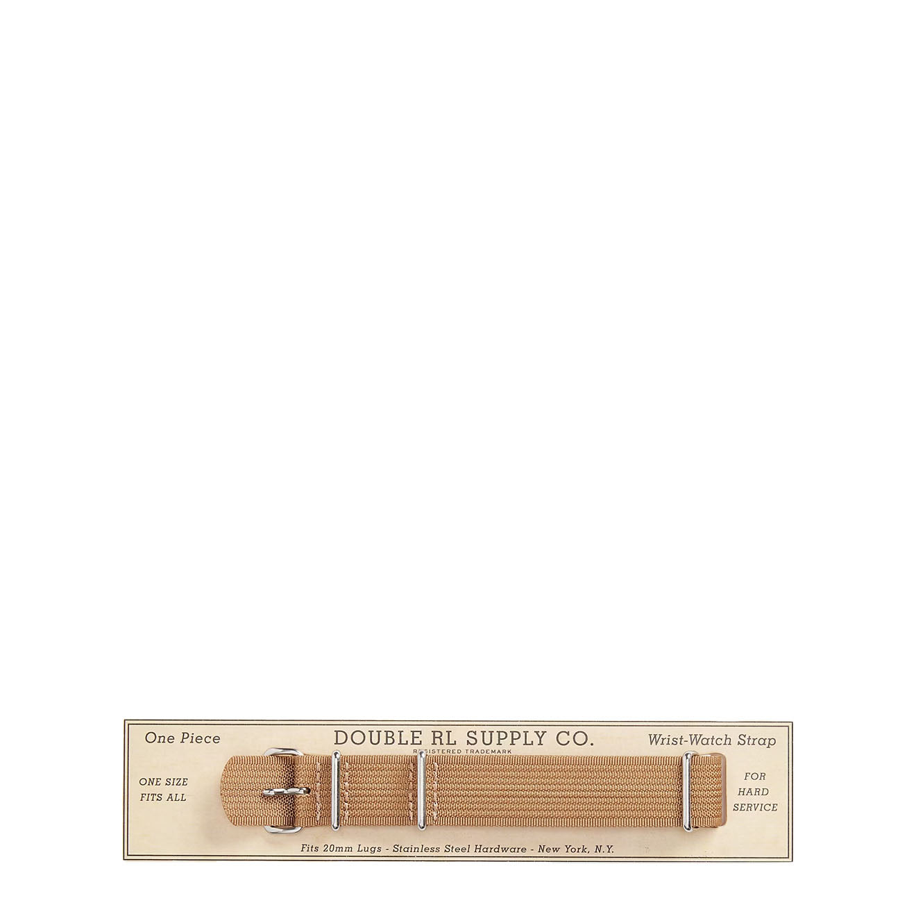 RRL By Ralph Lauren Nylon Wristwatch Strap Khaki - The Sporting Lodge